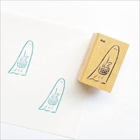 #こどものかお 印章用品 Ｎアイラブスタンプ  おばけ買い物 1533-095