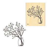 #こどものかお 印章用品 Ｎアイラブスタンプ  花瓶に枝葉 1536-012