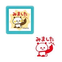 #こどものかお(国内販売のみ） カモの動物スタンプ 浸透印 パンダミマシタ 2934-012