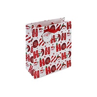 #クオバディス・ジャパン(国内販売のみ） ラッピング クリスマスペーパーバッグ　ＳＡＮＴＡ　Ｓ 21.5x25.3x10.2cm ﾎﾜｲﾄ cfX-34139-3