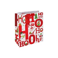 #クオバディス・ジャパン(国内販売のみ） ラッピング用品 クリスマスペーパーバッグ･サンタフレンズ S ホワイト cfX-36145-3