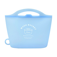 #パインクリエイト シリコンバケツ WASH BUKCET  ペールブルー 21P44222