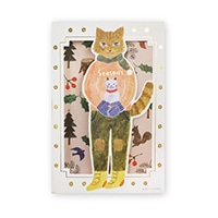 #表現社 Aiko Fukawa クリスマスカード 茶357