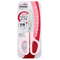#プラス ハサミ フィットカットカーブ　スタンダード　抗菌グリップ  ピンク 35-737