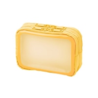 #プラス ＰＣ周辺商品 ナカ見え　ガジェットポーチＳ  イエロー 428744