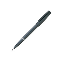 【ぺんてる】はがきサインペン 黒  XST150A1