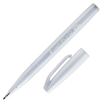 #ぺんてる 水性ペン・筆ペン 筆タッチサインペン  ライトグレー SES15C-N2