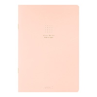 【ミドリ】(国内販売のみ)ノート カラー ドット方眼  A5 ピンク 15273006