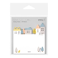 【ミドリ】(国内販売のみ) 付せん紙 型抜き   街 19076006