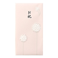 【ミドリ】(国内販売のみ)金封 お祝 花 ピンク  25062