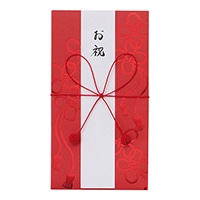 #ミドリ(国内販売のみ) 金封 お祝 茜 結び紐柄  25283