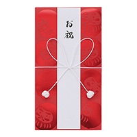 【ミドリ】(国内販売のみ)金封 お祝 茜 だるま柄  25285