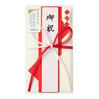 #ミドリ(国内販売のみ)  金封 折形 お祝 三角赤 25495