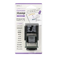 【ミドリ】(国内販売のみ) スタンプ 回転印  12ヵ月柄 35374