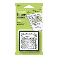 【ミドリ】(国内販売のみ) スタンプ 浸透印スタンプ  ハビットトラッカー柄 35392