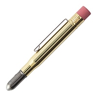 【ミドリ】 鉛筆 ＴＲＣペンシル　真鍮無 75mmペンシル：HB　〔PETケース入〕  38075