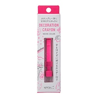 【ミドリ】(国内販売のみ) クレヨン デコレーションクレヨン  ピンク 38103006