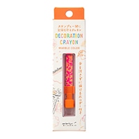 #ミドリ(国内販売のみ)  クレヨン デコレーションクレヨン  ピンク×オレンジ 38105006