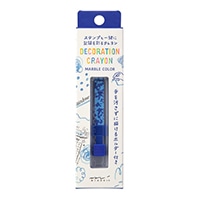 #ミドリ(国内販売のみ)  クレヨン デコレーションクレヨン  水色×青 38107006