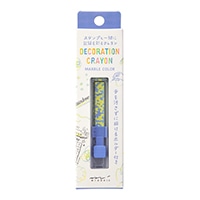 【ミドリ】(国内販売のみ) クレヨン デコレーションクレヨン  黄緑×紫 38109006