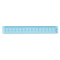 【ミドリ】CL定規 15cm 青  42233