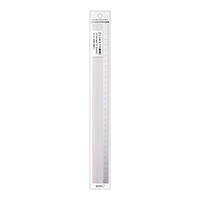 【ミドリ】アルミ定規<30cm> ノンスリップ シルバー  42278