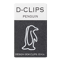 【ミドリ】クリップ ディークリップスミニボックス ペンギン  43353