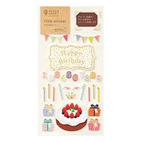 【ミドリ】(国内販売のみ)タイトルシール  誕生日柄  82359