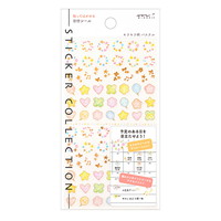 【ミドリ】(国内販売のみ)スケジュールシール 日付 キラキラ柄 パステル  82457