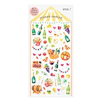 #ミドリ(国内販売のみ)  シール   マルシェ ワイン柄  82491