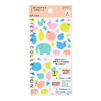 #ミドリ(国内販売のみ)  シール 半透明  動物柄 82537