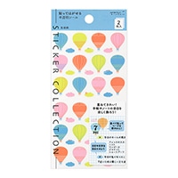 【ミドリ】(国内販売のみ) シール 半透明  気球柄 82540