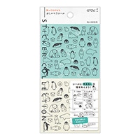 【ミドリ】(国内販売のみ)  シール おしゃべり   海の動物柄 82555