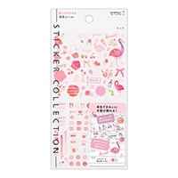 【ミドリ】(国内販売のみ)  シール カラー  ピンク 82558