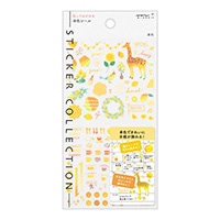 【ミドリ】(国内販売のみ)  シール カラー  黄色 82559