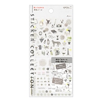 【ミドリ】(国内販売のみ) シール シール カラー   グレー 82594006