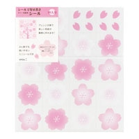 【ミドリ】(国内販売のみ)カラー色紙用シール サクラ  83712