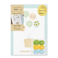 【ミドリ】(国内販売のみ) カード 刺繍  風船 88605