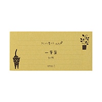 【ミドリ】(国内販売のみ)一筆箋 きらく ねこ柄  91802-547