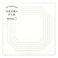 在庫限り_※数量限定大特価50%割引【ミドリ】(国内販売のみ) ぽち袋 MDS限定 活版 フレーム柄 ピンク  91209-606