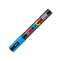 #三菱鉛筆（国内販売のみ）水性ペン ポスカ 中字 水色  PC5M-8