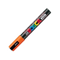 #三菱鉛筆（国内販売のみ）水性ペン ポスカ 中字 橙  PC5M-4