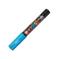 #三菱鉛筆（国内販売のみ）水性ペン ポスカ 極細 水色  PC1M-8