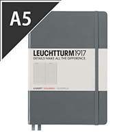 #ロイヒトトゥルム（納期がかかります） ノートA5 方眼 アントラシート  344783