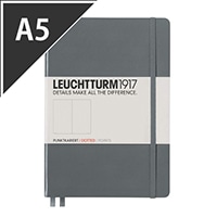 #ロイヒトトゥルム ノートA5 ドット方眼 アントラシート  344784