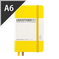 #ロイヒトトゥルム（納期がかかります） ノートA6 ドット方眼 レモン  344796