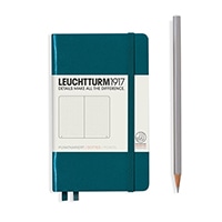#ロイヒトトゥルム（納期がかかります）  ノート ポケット（Ａ６） パシフィックグリーン ドット  A6  パシフィックグリーン 359704