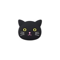 【リヒトラブ】マグネットピン２個　黒ねこ  A7725-3