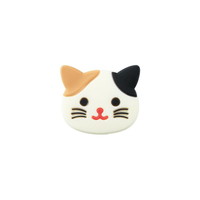 【リヒトラブ】マグネットピン２個　三毛猫  A7725-7