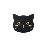 【リヒトラブ】ケーブルホルダー　黒ねこ  A7727-3